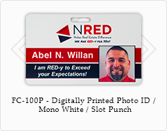 Full Color Digitally Printed Photo ID